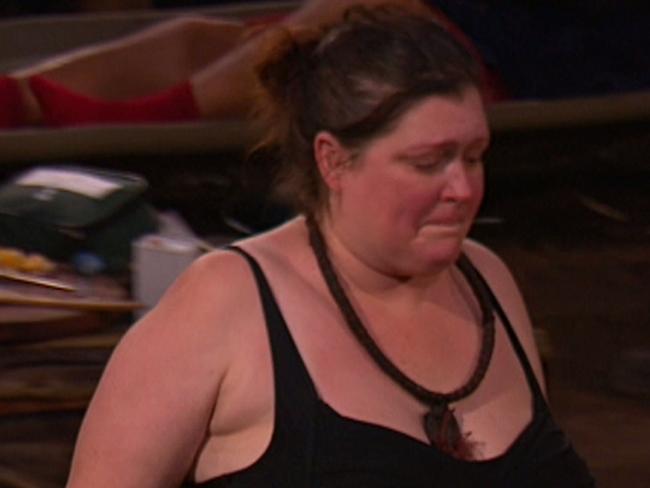 Tziporah Malkah has become upset during a debate with Tom Arnold. Picture: Channel Ten.