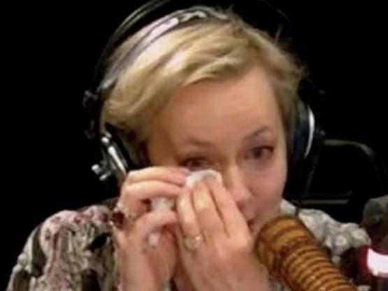 Amanda Keller has broken down on-air.