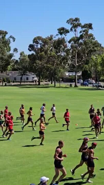 Crows endure heavy running session