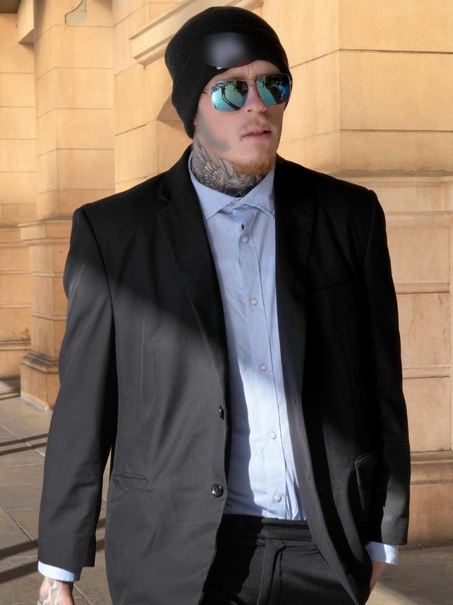 Brodie Tull arriving at the District Court. Picture: Dean Martin