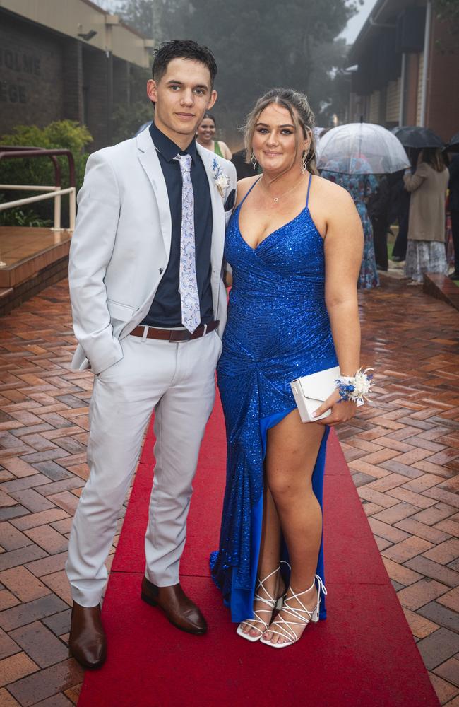 Bradon Jenner partners Sophia Baker at Fairholme College formal, Wednesday, March 27, 2024. Picture: Kevin Farmer