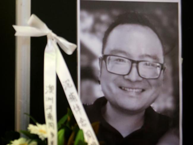 A memorial for Kai Hao, victim of the Brighton attack in June 2017. Picture: Stuart McEvoy