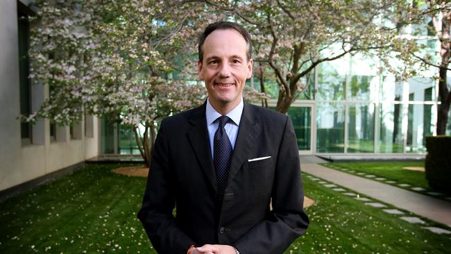 ASIC chair James Shipton at Parliament House in Canberra. Picture: Kym Smith