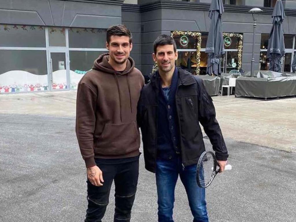 Novak Djokovic is now facing inquiries by both the Serbian and Spanish government, after images surfaced of him in both countries across the 14 day travel free period that enabled him entry to Australia. Picture: Petar Djordjic/Instagram