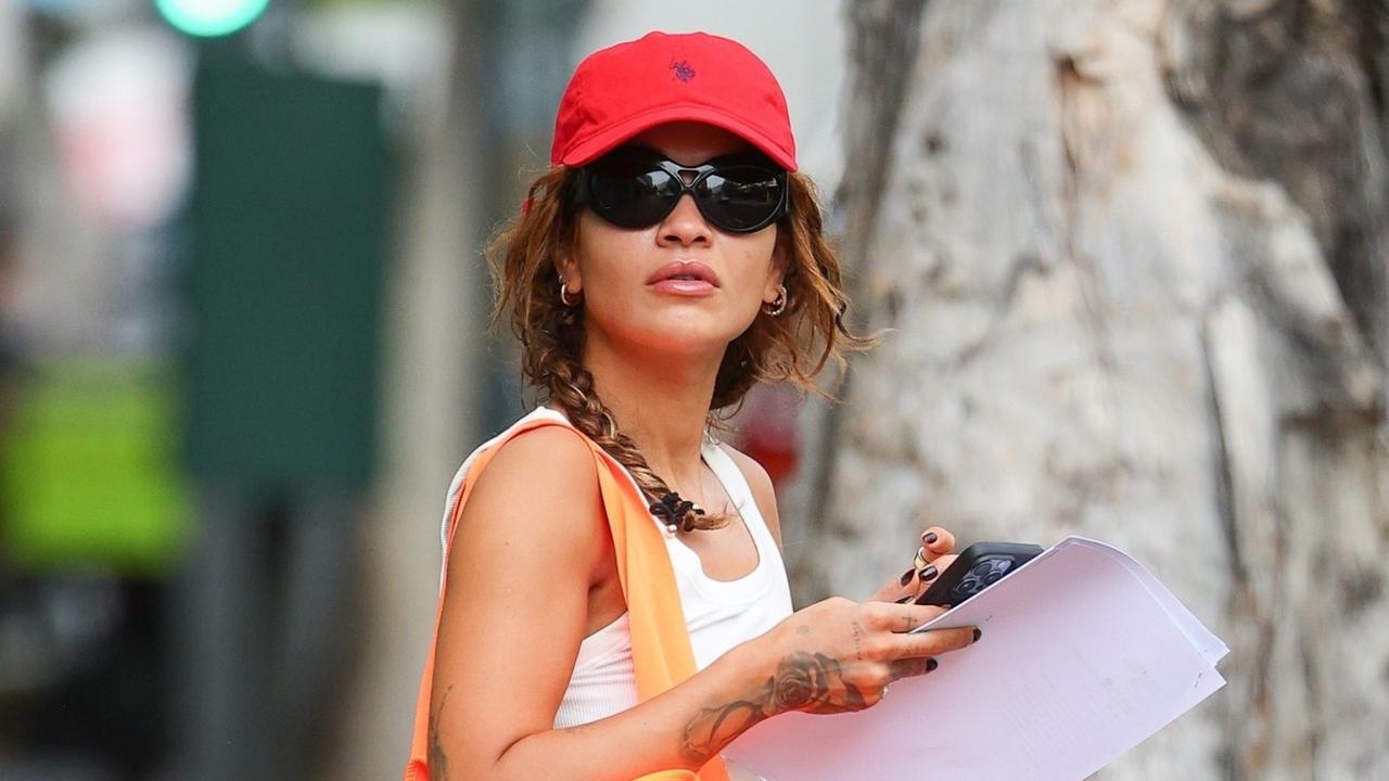 Rita Ora steps out with mystery script