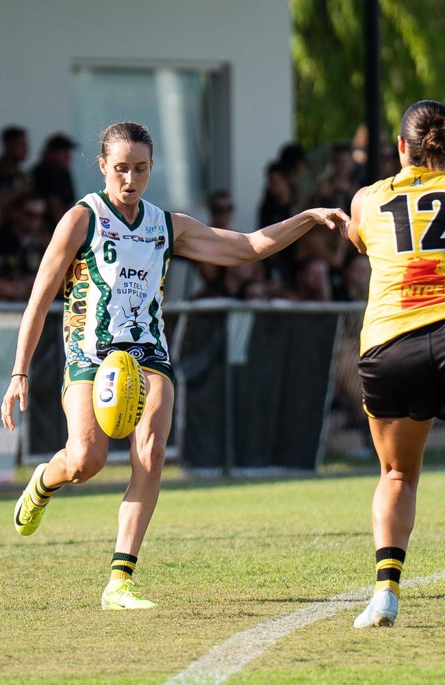 PINT premiership player Eilish Grundon (#6). Picture: AFLNT Media / Jack Riddiford.