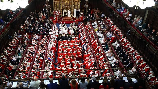 King Charles III, reads the King’s Speech from the The Sovereign’s Throne in the House of Lords chamber, during the State Opening of Parliament, at the Houses of Parliament, on July 17, in London. The speech set out the new Labour government’s proposed legislation for the coming parliamentary session including the plan to axe 92 House of Lords seats retained for hereditary lawmakers. Picture: Henry Nicholls/Getty Image