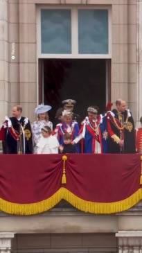 The Royal Family appear on the Buckingham Palace Balcony