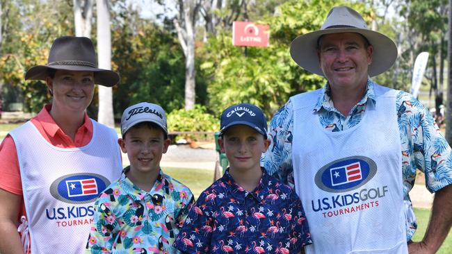 The Griffiths - Zoe, Eli, Sam and Steven - at the US Kids Golf Foundation Australian Open at the Rockhampton Golf Club on September 27.