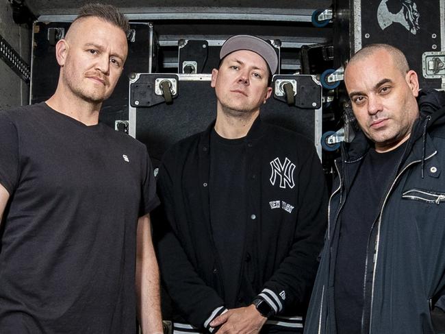 EMBARGOED FOR SMART MAY 2. Australian hip hop stars the Hilltop Hoods. Picture: Supplied / Joseph Mayers