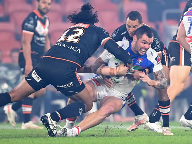 David Klemmer ran for over 150 metres. Picture: Bradley Kanaris/Getty Images