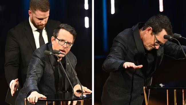 Michael J. Fox at the BAFTAs.