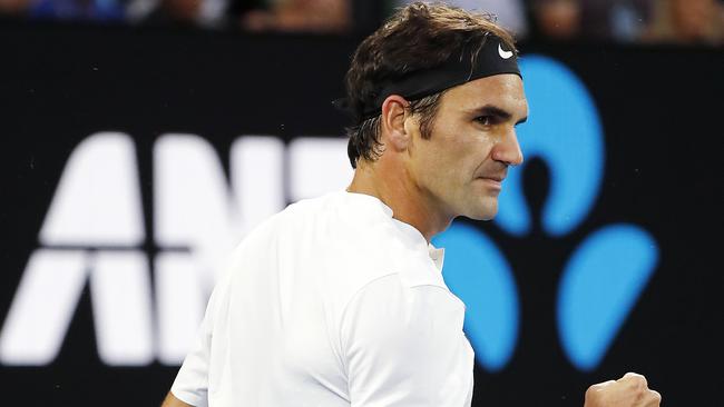 Roger Federer had a straight sets victory of Aljaz Bedene. Photo: Michael Klein