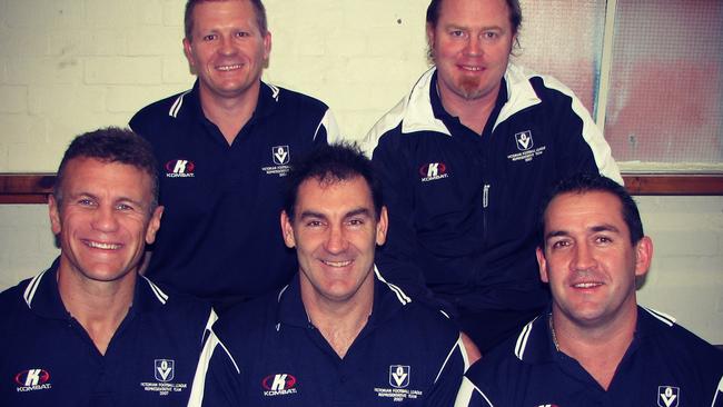 2007 VFL representative team coaching staff: Sean Millane (bottom right) and Martin Stillman (top left)