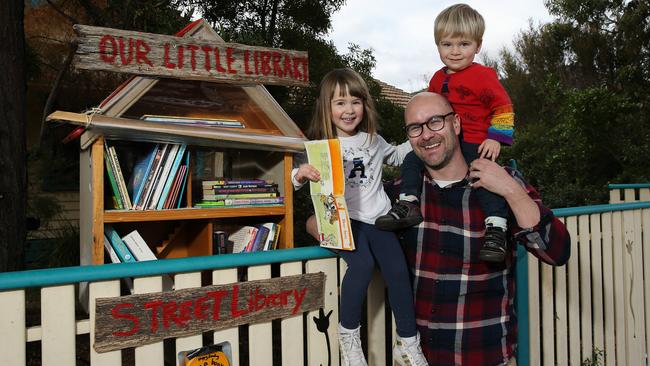 Nicholas Hessenkamp with his daughter, Annabel and son Julian.