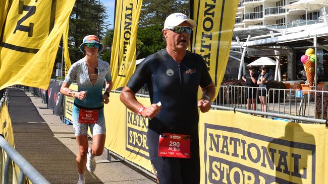 Athletes at the Sunshine Coast Ironman 70.3 2023.