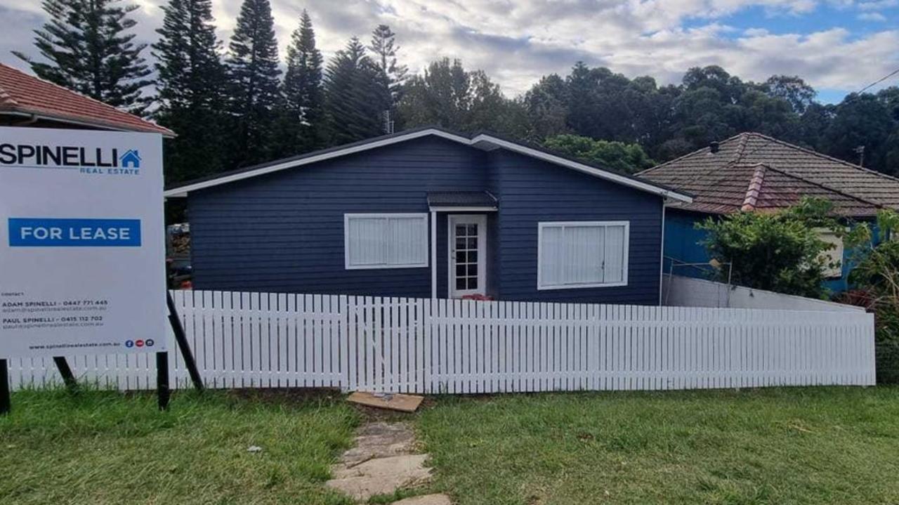 Renovator Kyly Clarke has significantly lowered the asking rental at 86 Lake Heights Road Lake Heights, after a makeover with striking exterior repaint. Picture: realestate.com.au