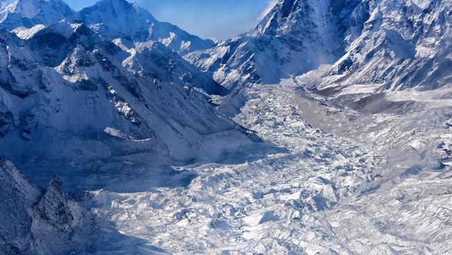 The Khumbu icefall where 16 Sherpas died in 2014. Source: Foxtel