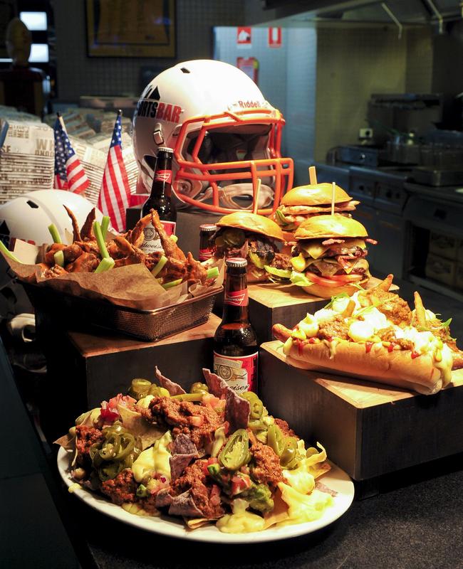 American-style fare on offer at The Star's 24/7 Sports Bar.