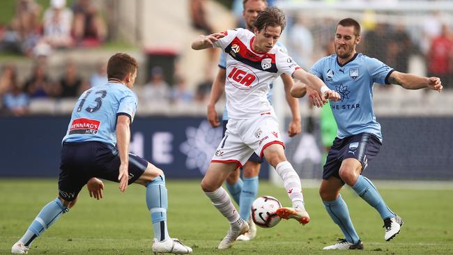 Craig Goodwin shone for Adelaide United last A-League campaign, grabbing 10 goals and nine assists. Picture: Brendon Thorne/Getty Images