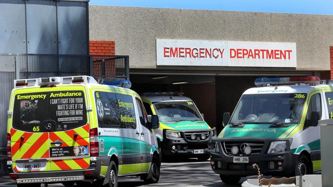 The QEH ambulance bay. Picture: NCA NewsWire / Dean Martin