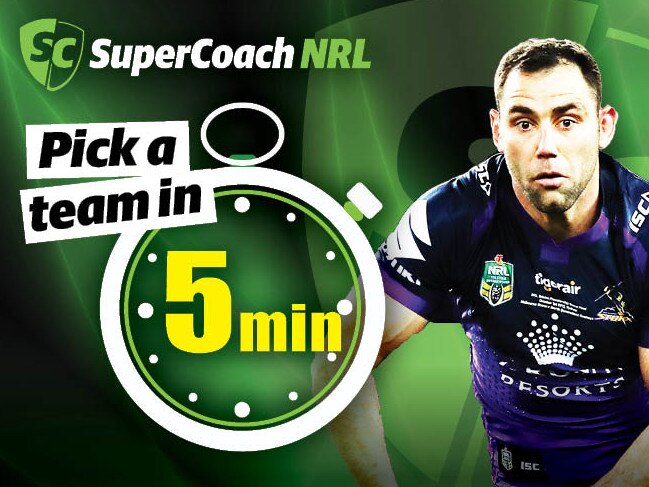 It's possible to pick a gun SuperCoach side in just five minutes.