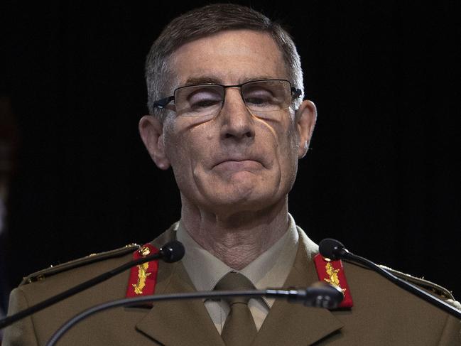 Chief of the Defence Force General Angus Campbell conceded his was aghast at the extent of the allegations in the Brereton report. Picture: NCA NewsWire /Gary Ramage