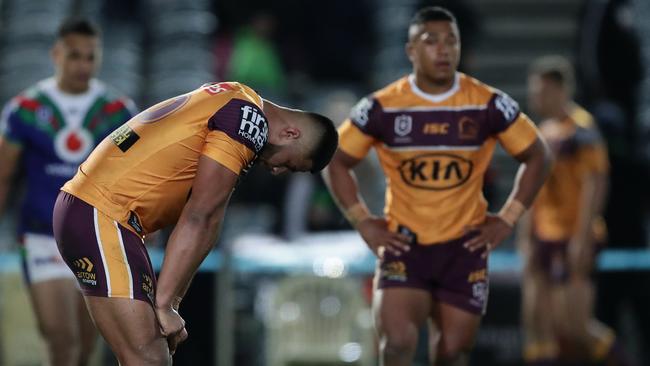 The Broncos slumped to their sixth straight defeat on Saturday night. Picture: Getty Images