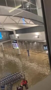 Aukland Airport temporarily closed amid severe flooding