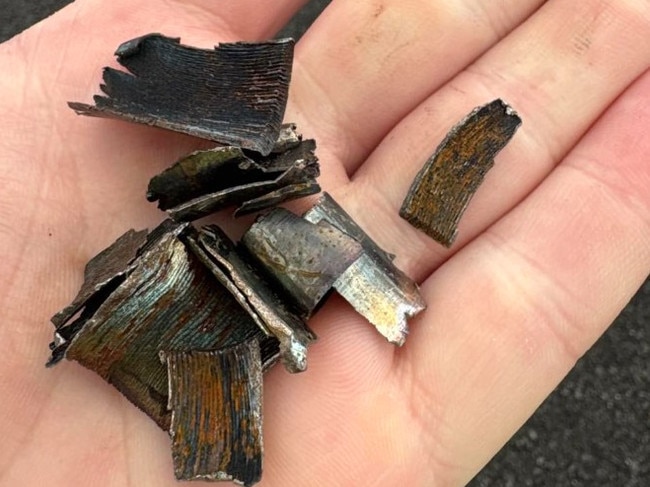 The metal load — known as “flock”. Picture: RFS