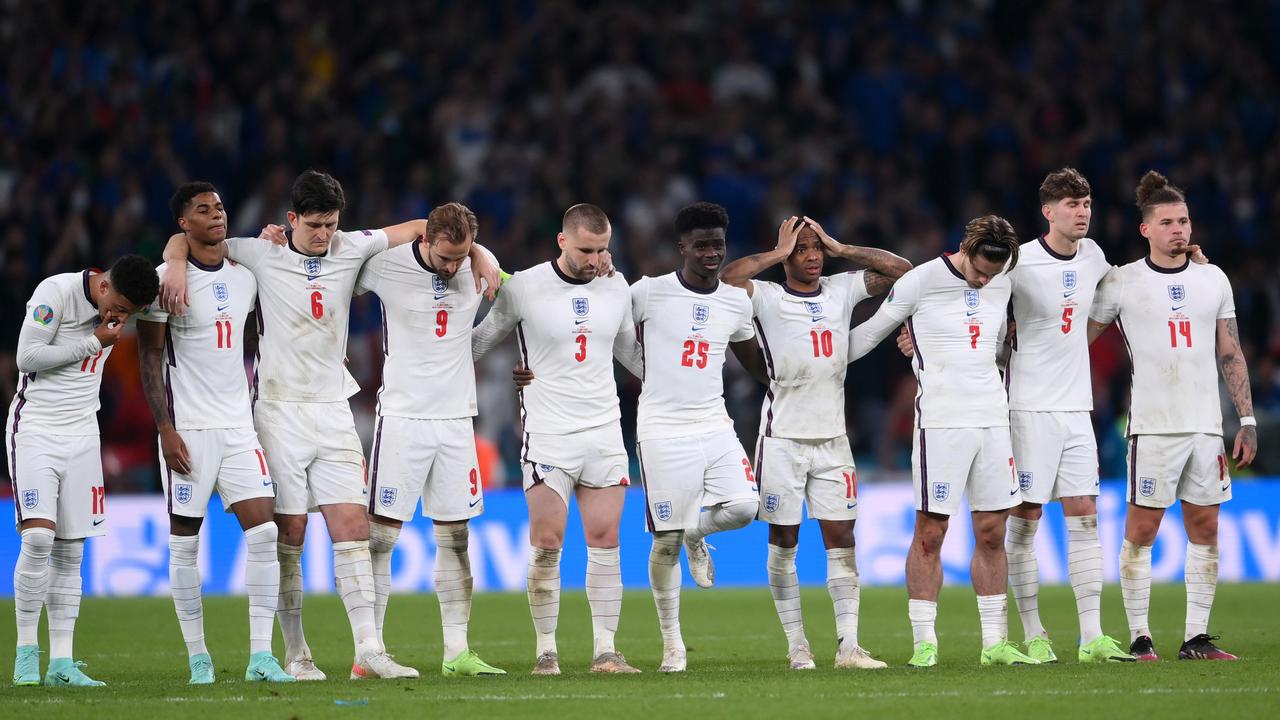 The players from the England team who missed their penalties have been subjected to horrific racist abuse online. Picture: Laurence Griffiths/Getty Images