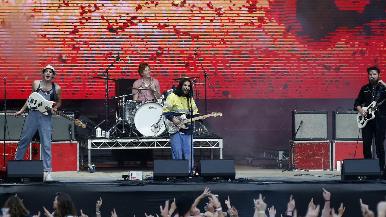 US punk rock band Fidlar perform at Splendour in the Grass music festival in Byron Bay (AAP Image/Regi Varghese)