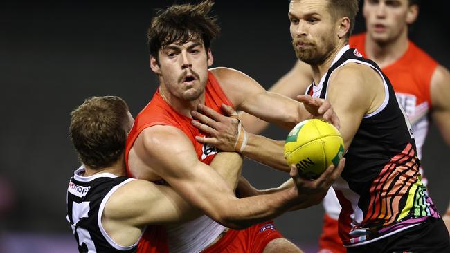 Sydney hard nut George Hewett is on the Blues’ radar. Picture: Michael Klein