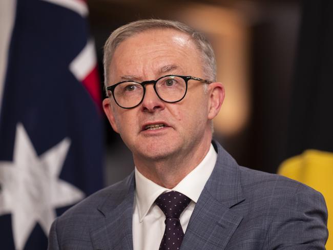 Anthony Albanese has said the government is in talks with gas producers to shore up supplies. Picture: NCA NewsWire / Martin Ollman