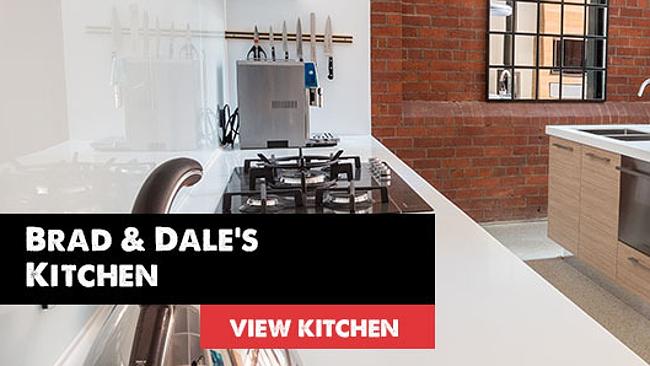 Brad and Dale’s kitchen as seen on The Good Guy’s website. The kitchen was assembled with products available from the retailer.