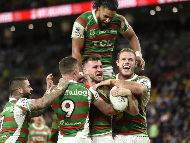 Jai Arrow (ball) just needs more time on ground to be a SC keeper. Picture: Albert Perez/Getty Images