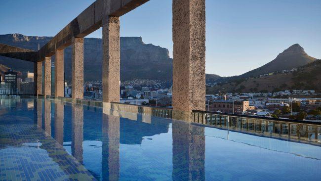 8/20
The Silo, South Africa
Situated within an old grain silo, Cape Town's stylish Silo Hotel has a rooftop pool that puts most to shame. As you do laps, take in views of Cape Town's skyline, Table Mountain and the Victoria Albert Waterfront.