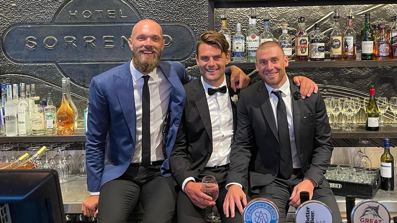 Max Gawn (left) will always have his coach’s back. Picture: Instagram