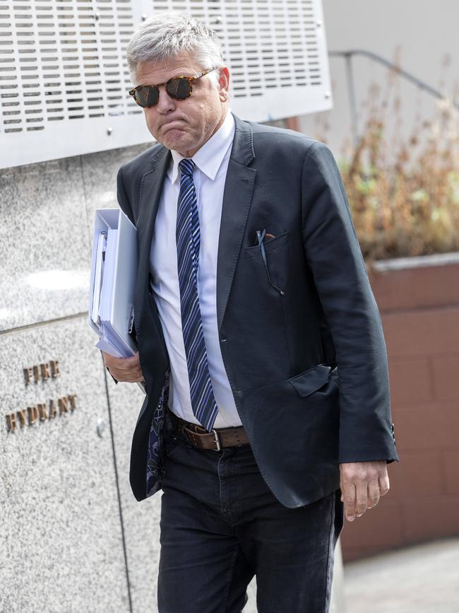 Greg Barns SC arrives at the Hobart Magistrates Court. Picture: Chris Kidd