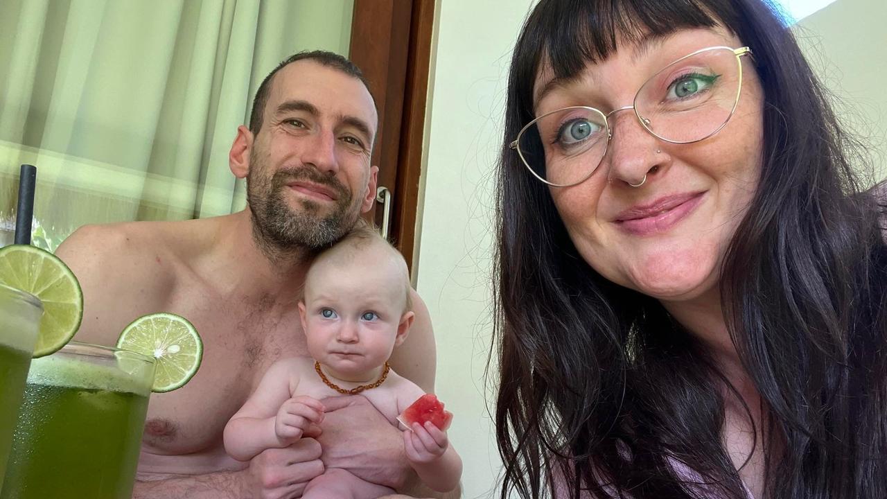 Holly O’Brien, Michael Wood, and their daughter Lola Wood. Picture - contributed.