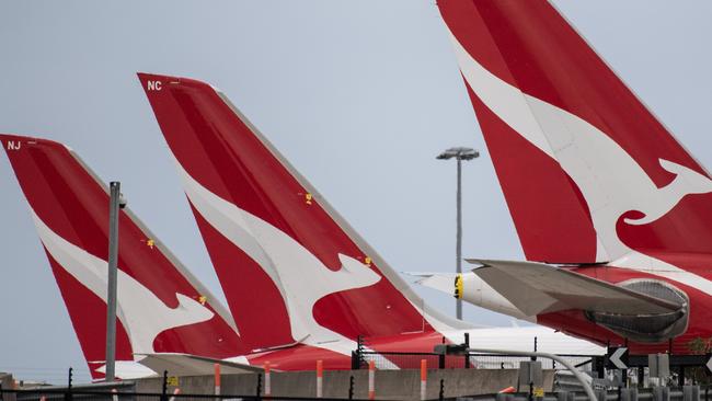 Qantas expects to increase its share of the domestic market to more than 70 per cent. Picture: NCA NewsWire/James Gourley