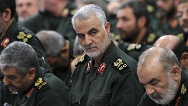 ‘Dark warrior’: Qassem Soleimani in Tehran in 2016. Picture: AP