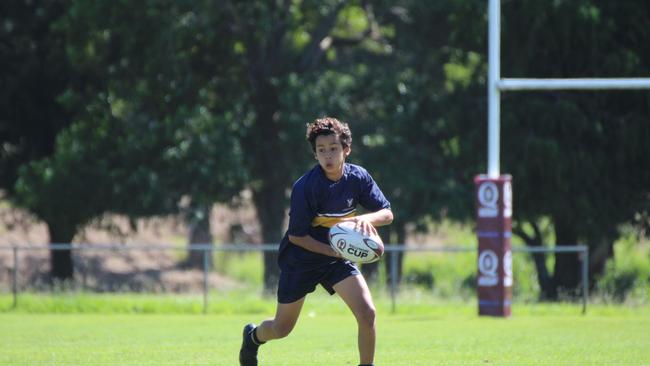 Ballymore Cup rugby action at the Albany Creek Brumbies Junior Rugby Union Club on Friday, April 12, 2024.