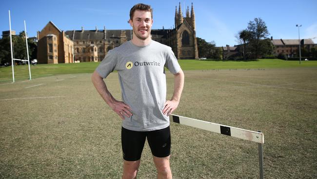 Hurdler Nick Hough’s technology business is paying his way as an athlete. Picture: Britta Campion