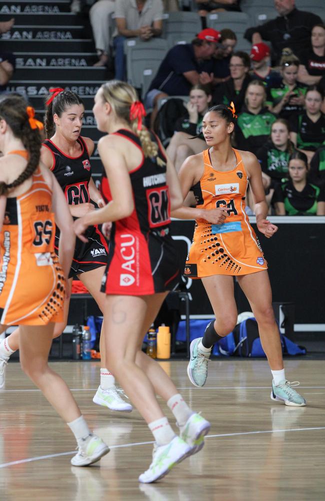 Carina Leagues Club Tigers v Brisbane North Cougars U18 Nissan State Titles grand final. Pictured: GA Kaylee Tamala