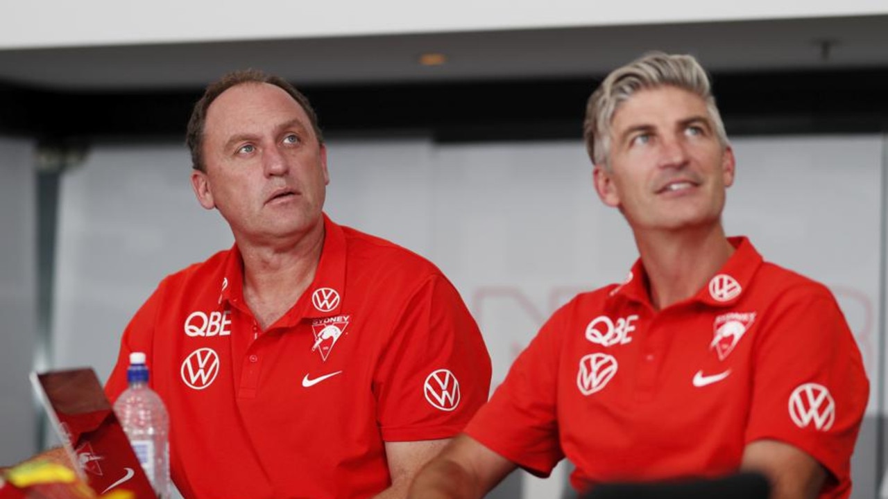 Longmire looking on during the 2021 AFL Draft. (Photo by Dylan Burns/AFL Photos via Getty Images)