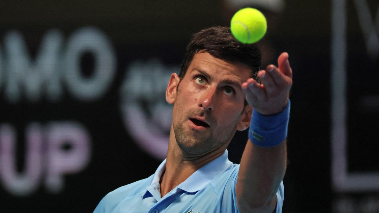 Serbian tennis star Novak Djokovic. Photo by AFP
