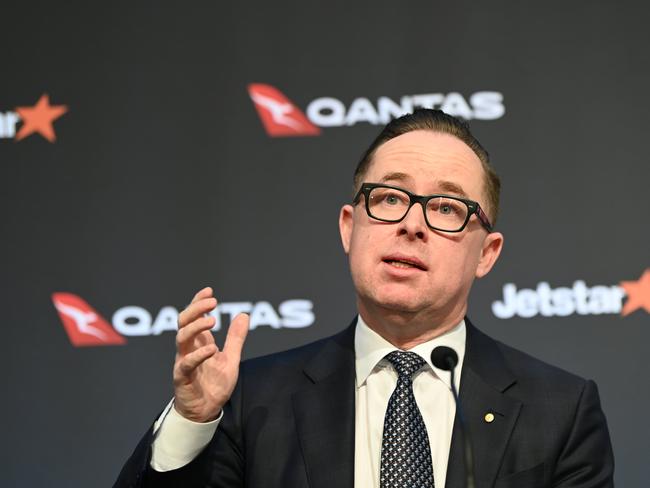 Alan Joyce has predicted a US/UK travel bubble could soon open up. Picture: NCA NewsWire / Jeremy Piper