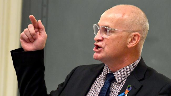 Minister for Water Glenn Butcher at Queensland Parliament House in Brisbane. Picture: NCA NewsWire / John Gass