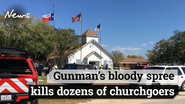 Gunman's bloody spree kills dozens in Texas Church